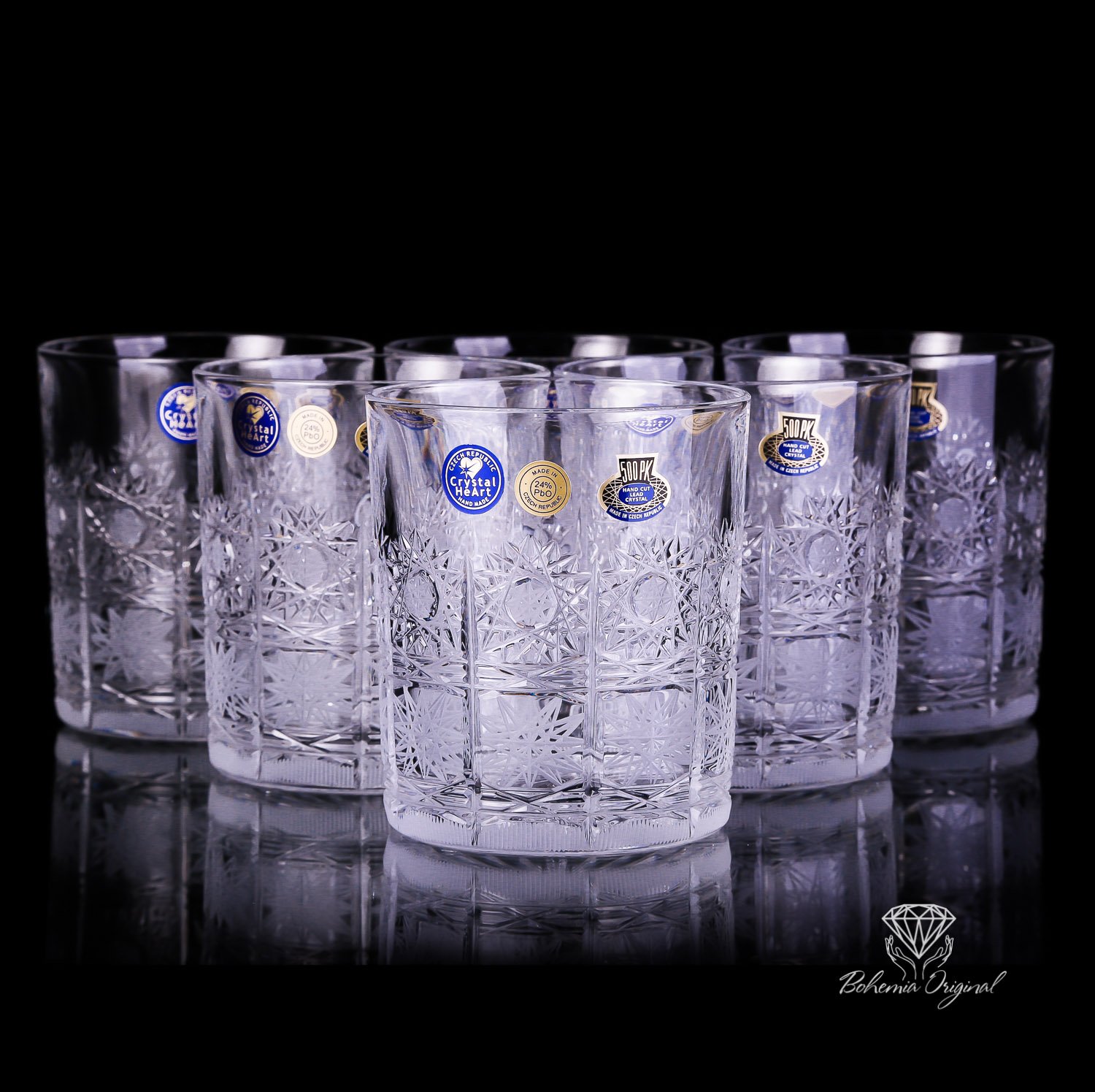 TRADITIONAL CRYSTAL WHISKEY GLASSES – 320ml - Bohemia Crystal