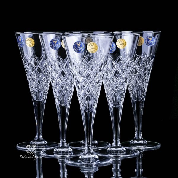 Handcrafted 270ml Massive White Wine Lead Crystal Glasses – Modern Design