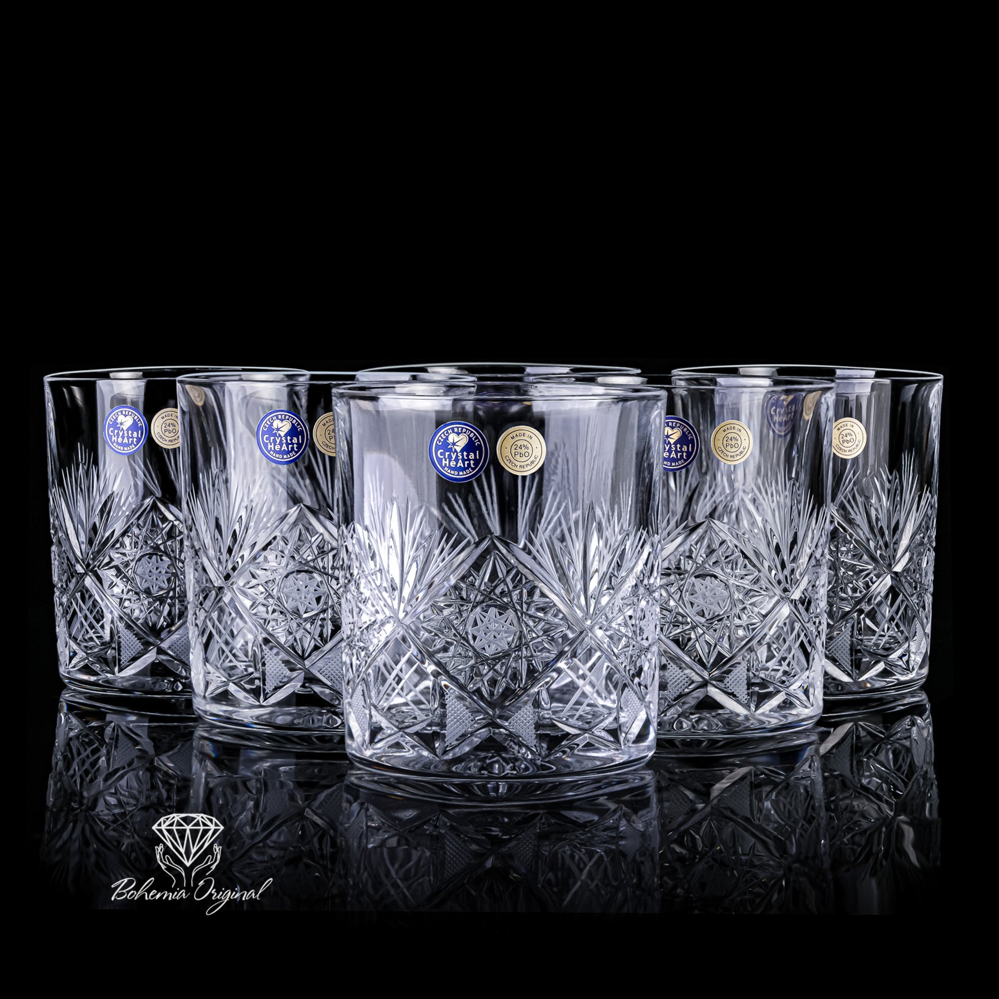 CRYSTAL WHISKEY GLASSES – 320ml - Bohemia Crystal - Original crystal from  Czech Republic.