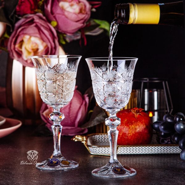 Traditional Bohemian Crystal Liquor Glasses 130ml - Image 2